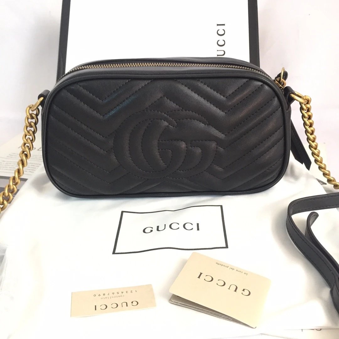 Gucci Marmont Shoulder Bag Black