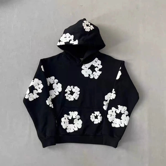 Denim Tears The Cotton Wreath Black Hoodie