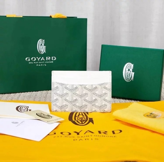 Goyard Belvedere PM White Wallet