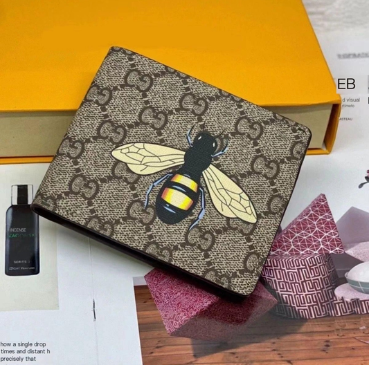 Gucci GG Supreme Bee Bi‑Fold Wallet