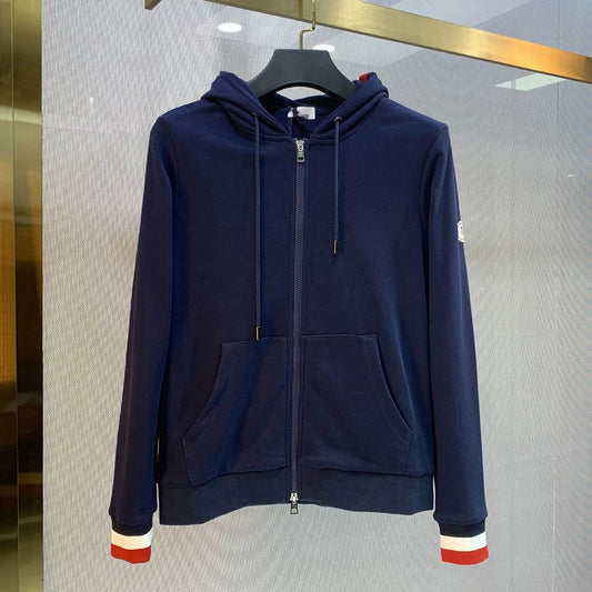 Moncler Zip Hoodie Navy