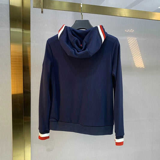 Moncler Zip Hoodie Navy