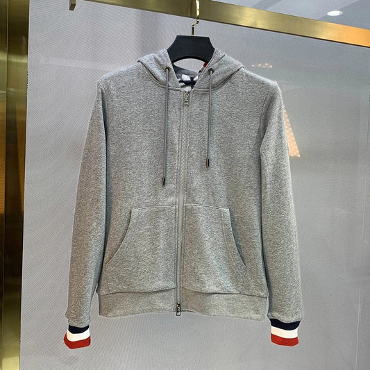 Moncler Zip Hoodie Grey
