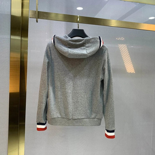 Moncler Zip Hoodie Grey
