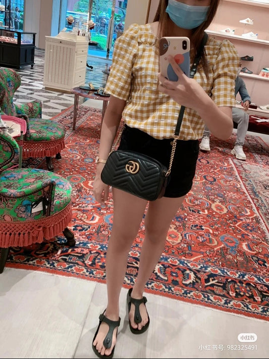 Gucci  Marmont Shoulder Bag Black